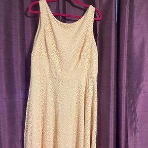 Light pink lace dress